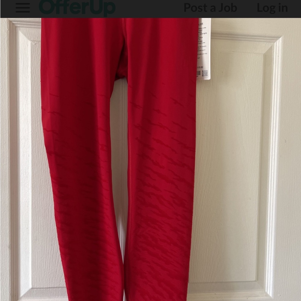 NWT Lululemon Wunder Under HR MSRP $118 Tight 25” Lunar Red (VERY RARE) Size 4 - Picture 6 of 8